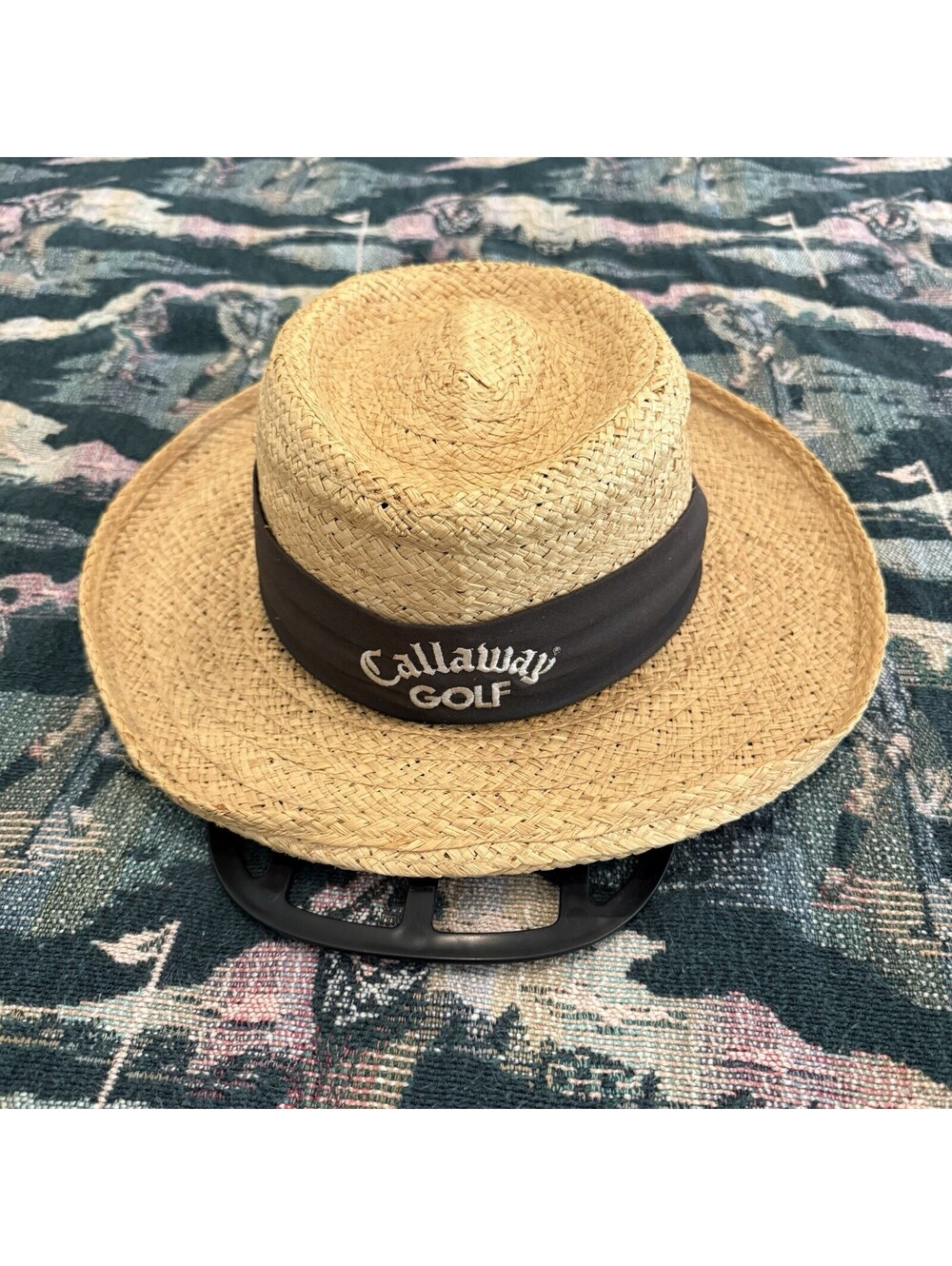 Vintage 70s/80s Rare Callaway Designer Golf Straw Cap Hat Size Men’s L/XL